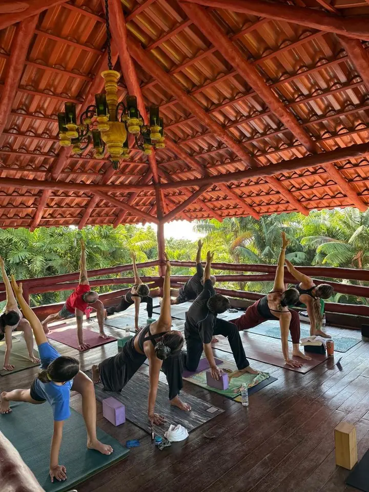 Yoga Barre session focused on strength and balance